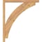 Ekena Millwork Thorton Block Smooth Bracket w/ Offset Brace, Western Red Cedar, 3 1/2"W x 26"D x 30"H BKT0402X26X30THR05SWR - alternate 3